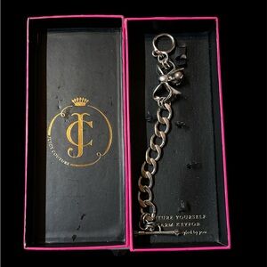 Vintage Juicy Couture Bow with Heart Bracelet